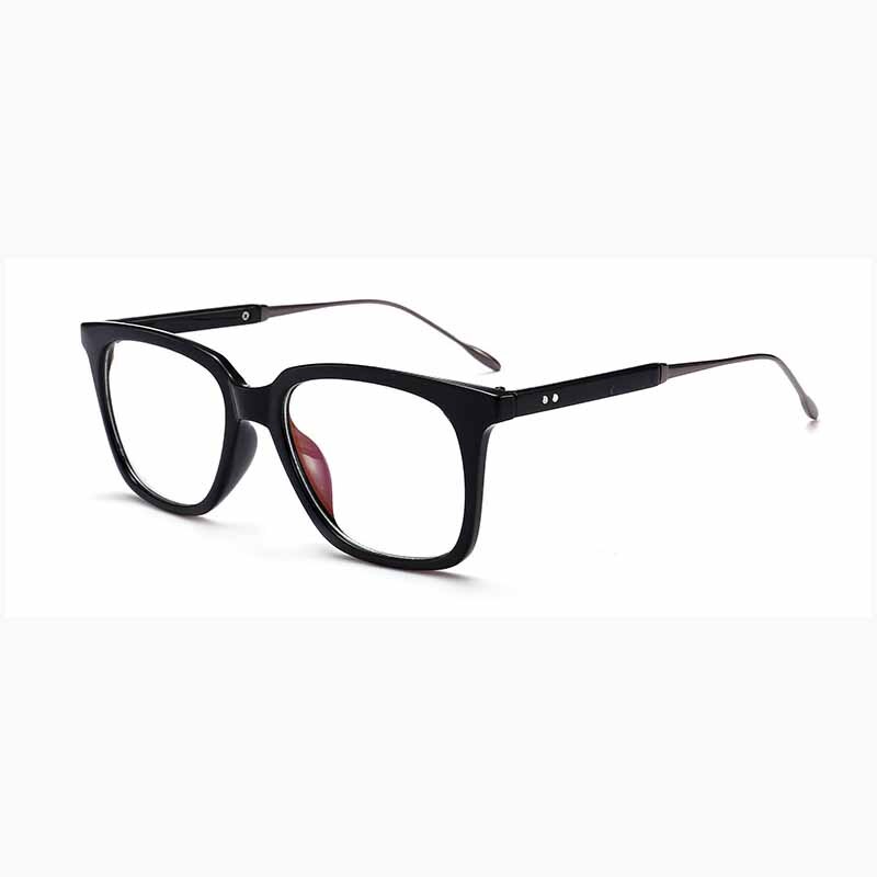 Gafas graduadas con montura cuadrada para hombre y mujer, anteojos con montura cuadrada, Retro, de leopardo, grandes, óptica: 1