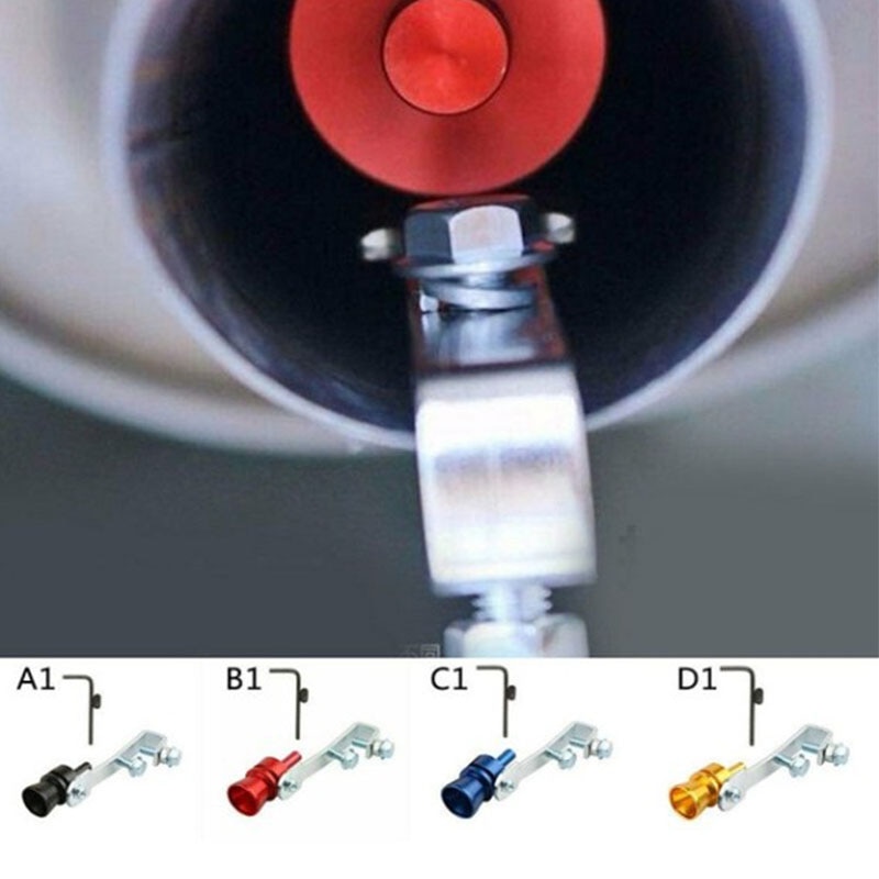 Automobile modified turbo whistle exhaust pipe sound simulator tail throat whistle car accessories