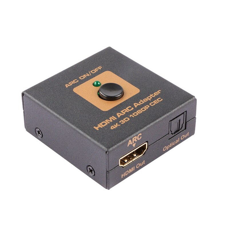 Convertidor de adaptador Hdmi Arc a Hdmi y óptico o 4K 3D 1080P