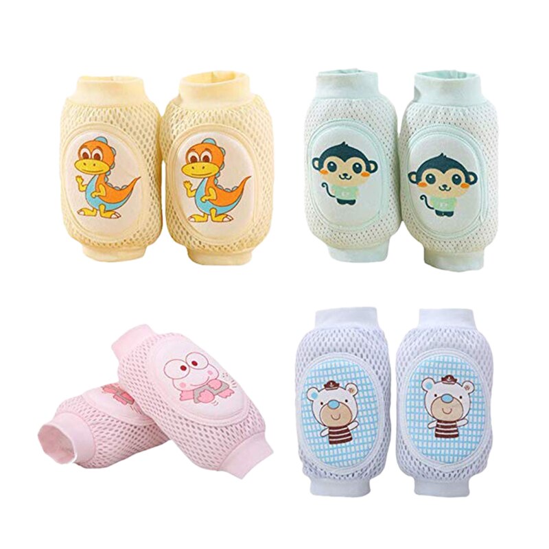 4 paar Baby Kruipen Anti-Slip Baby Kruipen Kniebeschermers Meerdere Dozen Zomer Verstelbare Ademend Protector