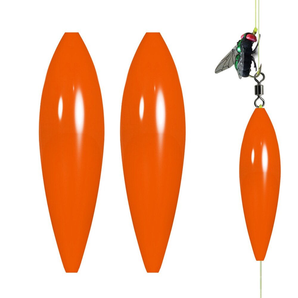 10Pcs Flying Aid Fly Fishing Lures Accessories Long Cast Assistor Floating Glow Artificial Flies Lures Shot Assistant Tackle: 8.6g  orange
