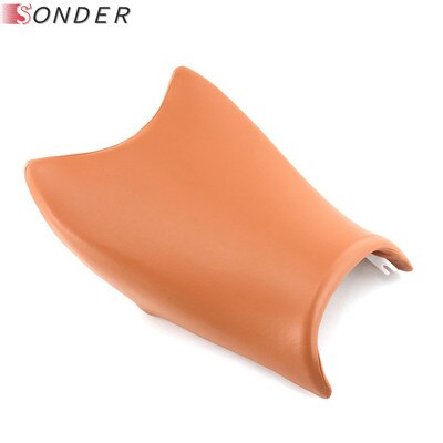 Asiento de pasajero para motocicleta KTM DUKE, cojín para asiento delantero y trasero de cuero, 390, 200, , , ,: Front-Orange