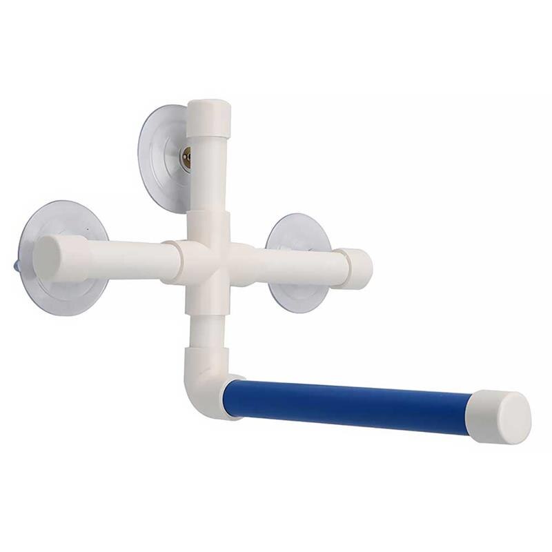 Collapsible Pet Parrot Birds Foot Platform Station Suction Cup Shower Wall Hanger Bird Toy Accessories