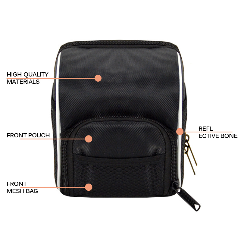 Bolsa de almacenamiento frontal para manillar de bicicleta, bolsas de ciclismo a prueba de agua para patinete eléctrico