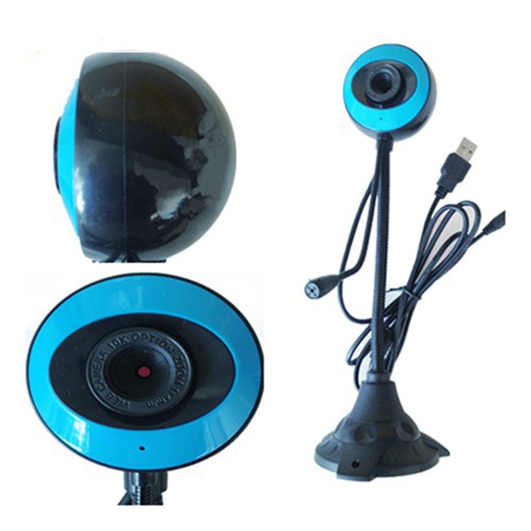 360 Degrees Webcam 480p USB Camera Rotatable Video Recording Web Camera With Microphone For PC Computer Peripherals USB2.0