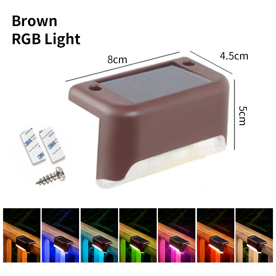 Led Solar Trap Licht Waterdichte Passage Patio Binnenplaats Vangrail Opstaplamp Voor Buiten Tuin Grenzen Terras Hek Licht: ROSE / 0-5W