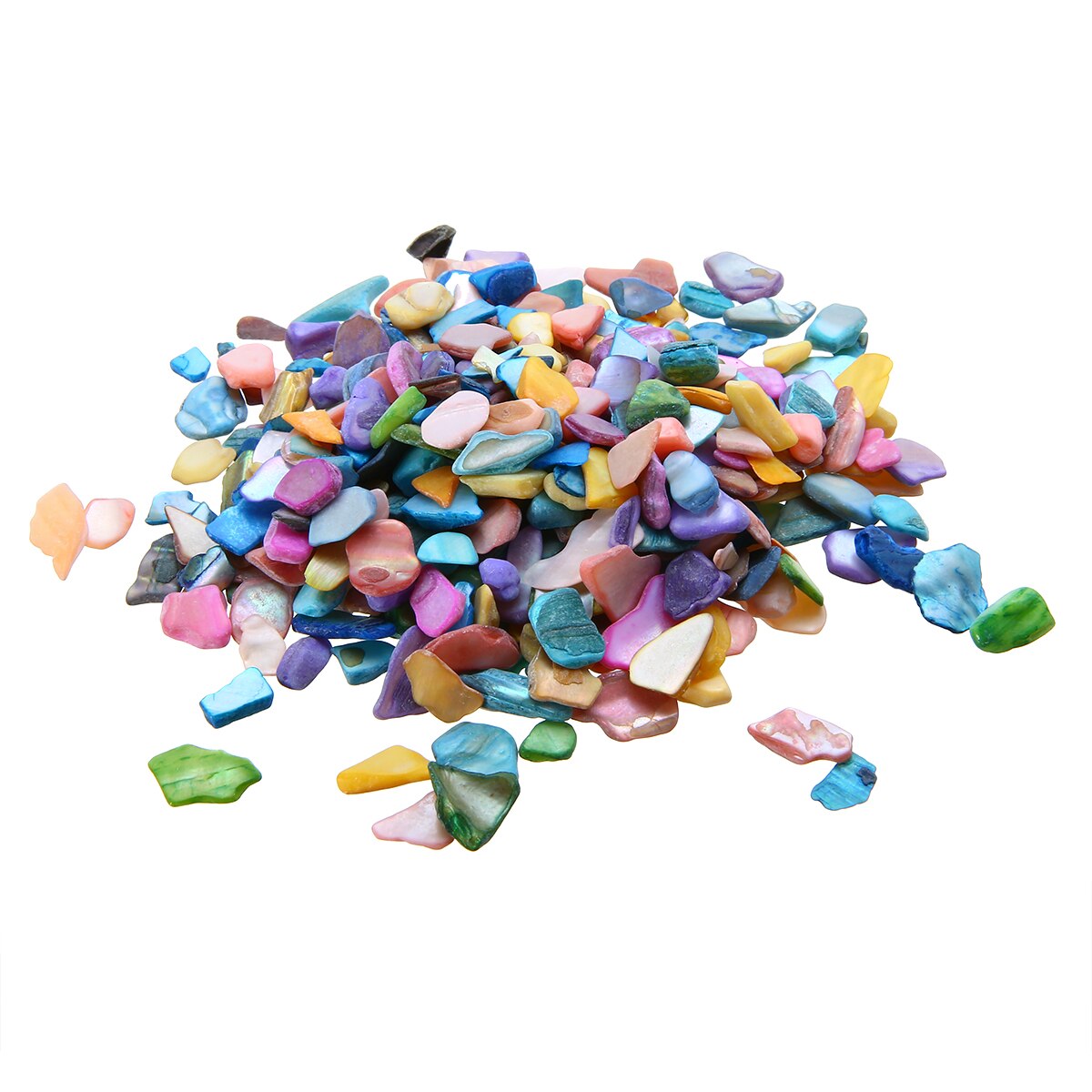 100g Irregular Shape Glass Mosaic Tiles Multicolor Crystal Translucent Shell Fragments Mosaic Tiles DIY Craft Mosaic Making