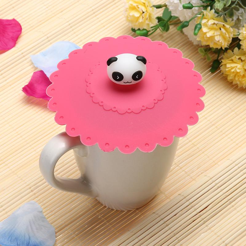 Couvercle de couvercle en Silicone Anti-fuite | Mignon, tasse Anti-poussière de café, couvercle du couvercle du café, accessoires de décoration