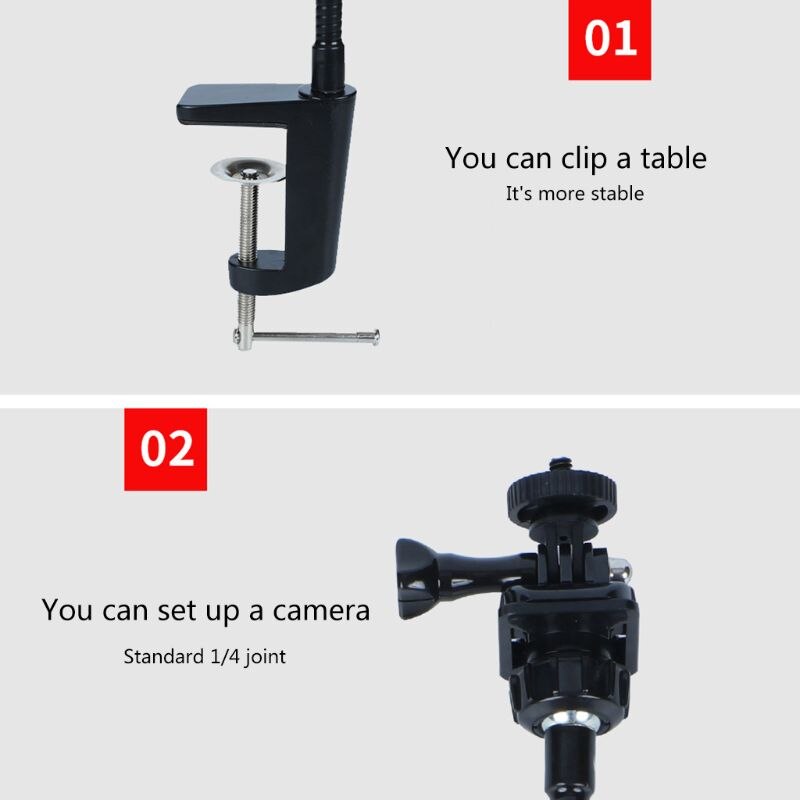 Camera Bracket for Webcam Brio 4K C925e C922x C922 C930e C930 C920 with Desk Jaw XXUC