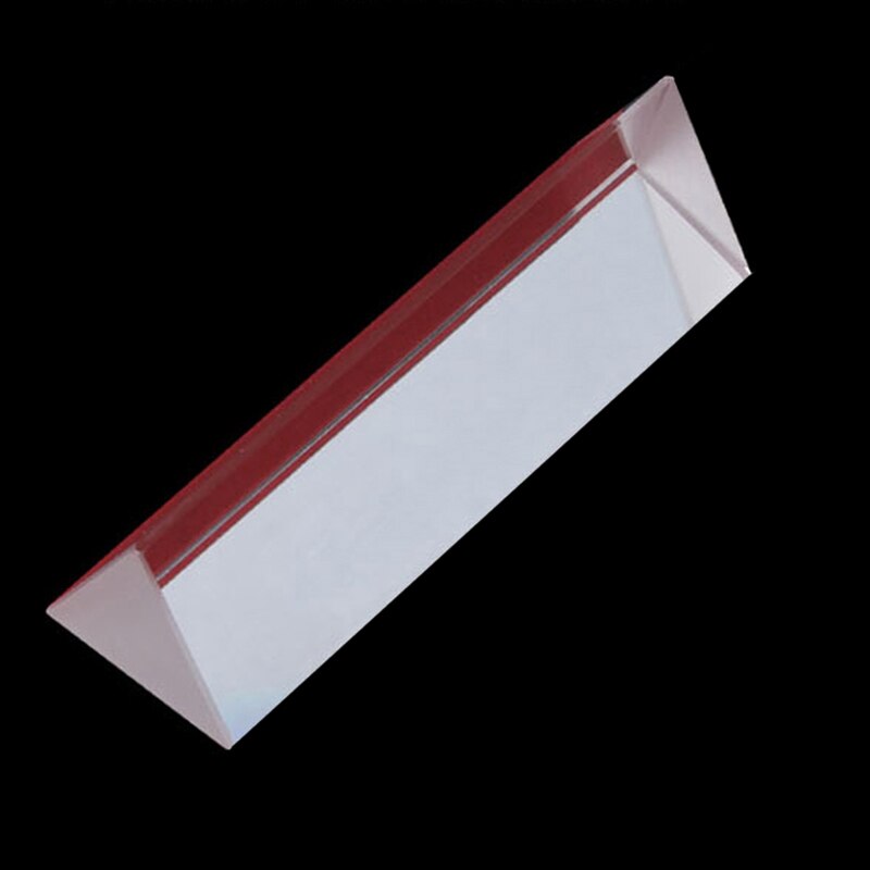 Optical Glass Triangular Prism for Physics Teaching Spectrum Refracted Light Angle Reflecting Prism Spectrum Rainbow Prisms