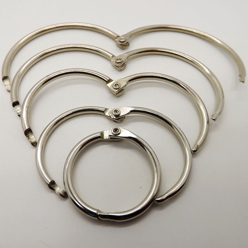 Fabrikant direct goede producten 64mm 75mm metalen ring kalender cirkel opknoping ring sleutelhanger