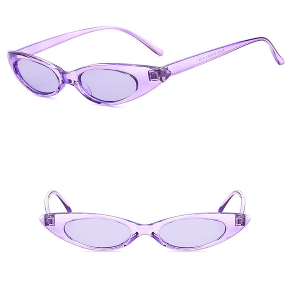 Elliptical Frame Cat Eyeglasses Trend Ocean Film Sunglasses Shaped Popular: Purple