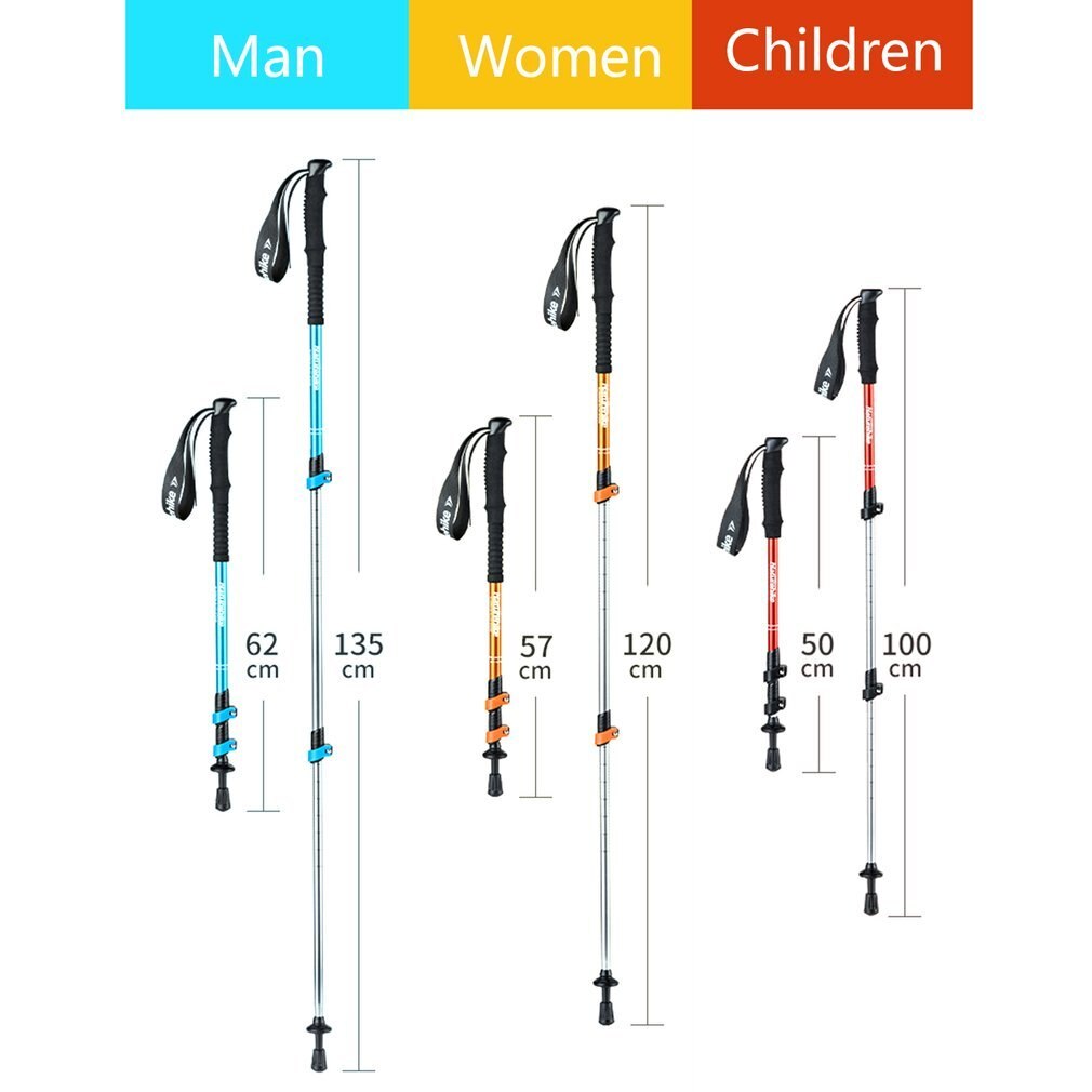 Naturehike Trekkingstokken van Koolstofvezel Opvouwbare en Telescopische Stokken met Handvat van Natuurlijk Kurk en Verlengde EVA-Grepen Ultralichte Nordic-Wandelstokken voor Kamperen met Rugzak, 2-Pakketten