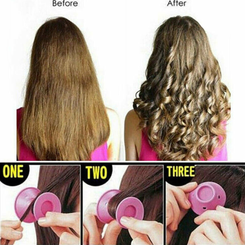 10/20/30 pçs/set Borracha Macia Cuidado Do Cabelo Mágico Modelador de Cabelo Rolos de Silicone Sem Calor Sem Grampo de Cabelo curling Styling Ferramenta DIY