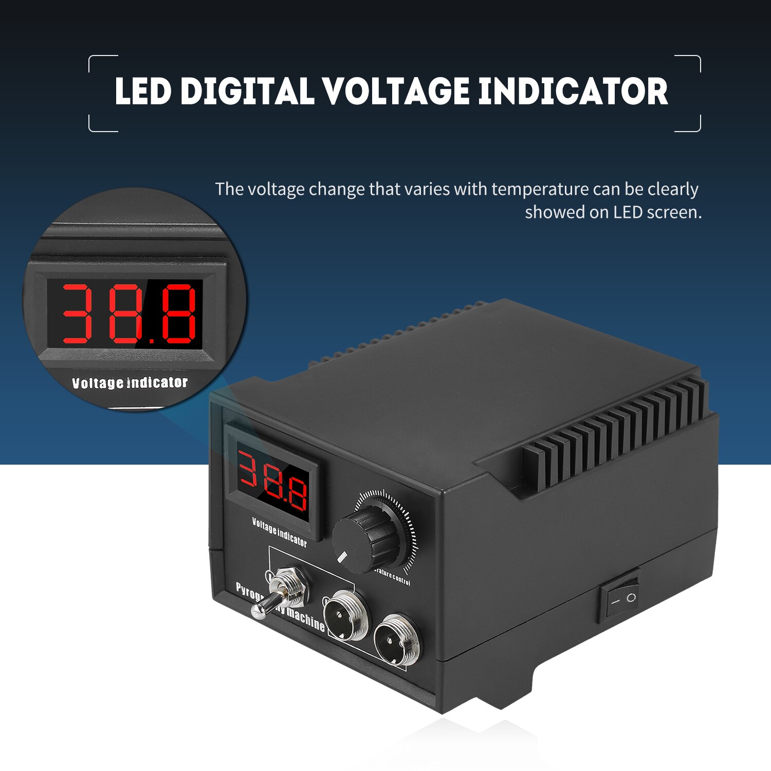 60W 220V Woodburner Wood Burning Tool Kit Adjustable 0℃-800℃ Digital Display Pyrography Pen Set Electric Soldering Iron