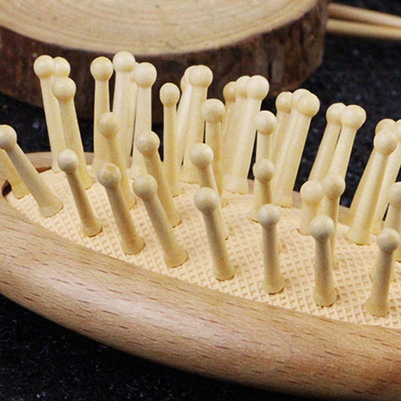 Holz Baby Haar Pinsel + Kamm einstellen Perfekte Baby Dusche für Neugeborene Kleinkinder 19QF