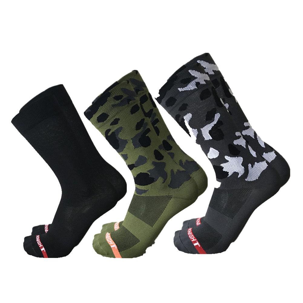 Olive Green Camouflage Outdoor Riding Cycling Sports Socks Unisex Bike Sock