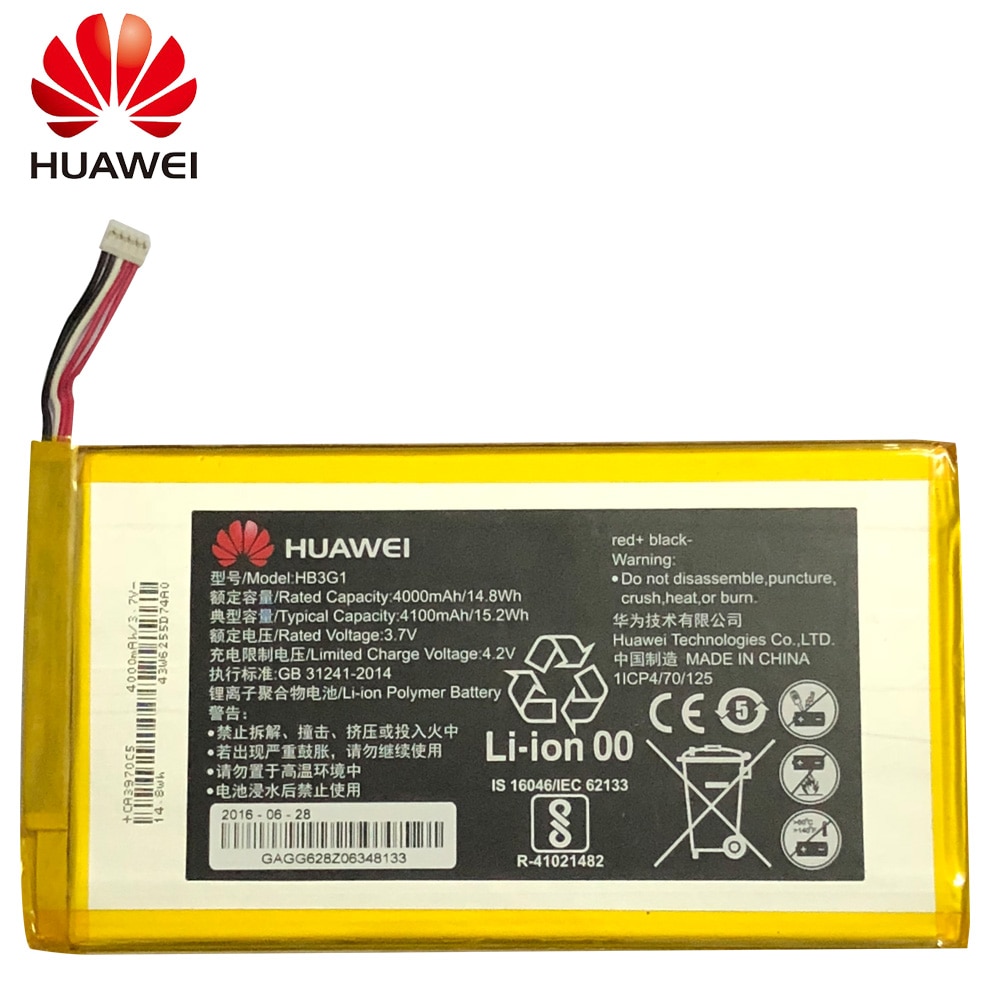 Originale huawei HB3G1/HB3G1H 4000mAh Batteria Per Huawei Huawei MediaPad 7 Lite S7-301U 301W 302 303 701 931 li-ion 4000mAh