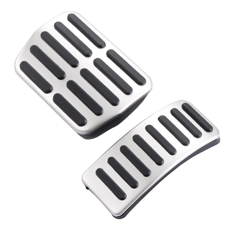 VCiiC Car Accessories Stainless Steel Pedal Pads For Volkswagen VW Polo 6N Jetta MK4 Bora Golf MK4 For Skoda Fabia (LHD)