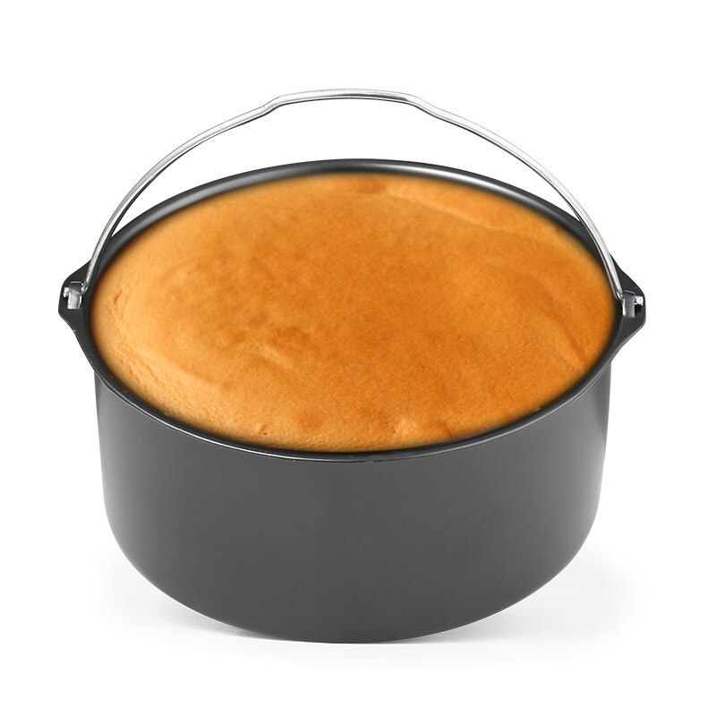 Cn Air Friteuse Bakken Pan Non-stick Carbon Staal Gebakken Kip Pot Voor Magnetron Nederlandse Oven Cake Bakken Vat