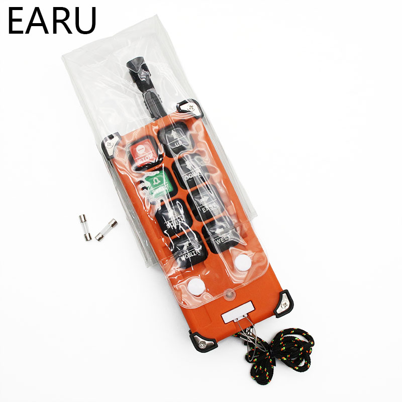 220v 380v 110v 12v 24v industrielle fjernbetjeningsafbrydere hejsekranstyringskran 1 sender  + 1 modtager  f21-e1b