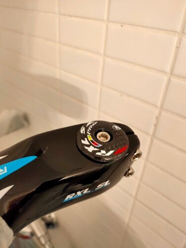 Rxl sl karbonfiber sykkelstamme headset topphette karbon gaffel toppkapper stamme dekke sykkel deler 5g med skrue 3k glans