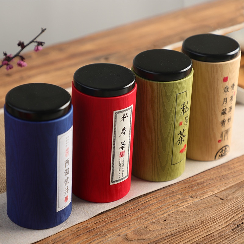 Thee Doos Organizer Papier Thee Blikjes Dozen Lege Losse Thee Pot 1Pc