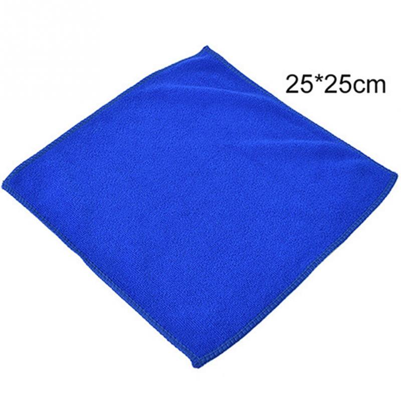 Toalla de tela para lavado de microfibra para coche, suave, plumero, limpieza del hogar, 25x25cm, 5 uds./1 Uds.