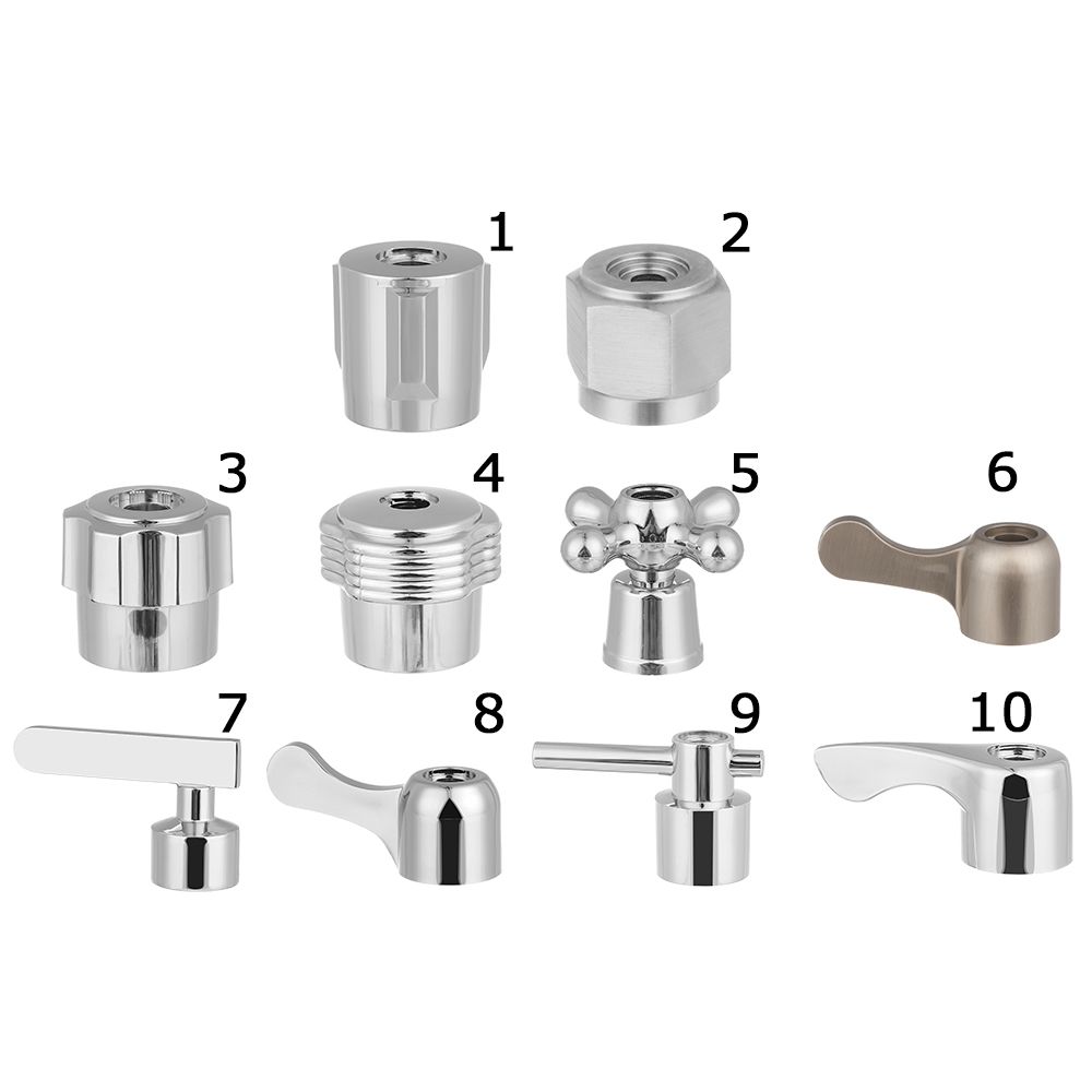 Triangle Valve Small Spout Dish Basin Faucet Handle Switch Handle Accessories Single Cold Quick Open Valve Core Handwheel