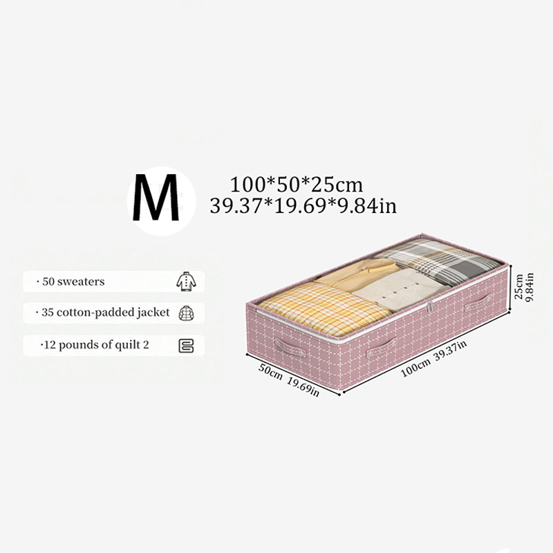Caja de almacenamiento grande para cama, bolsa de almacenamiento plegable para ropa, edredón, hogar, polvo y humedad, juguete para dormitorio, bolsa organizadora de artículos diversos: Verde claro