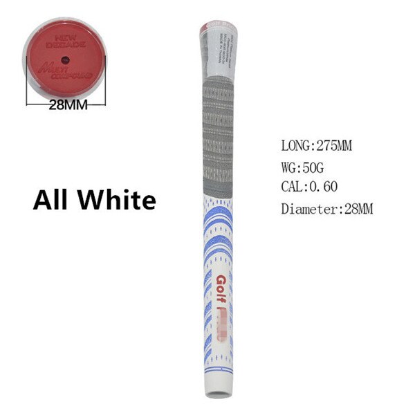 Standard Golf Grips Multi Compound Golf Iron Grips 10Pcs/lot Platinum White Grips: White