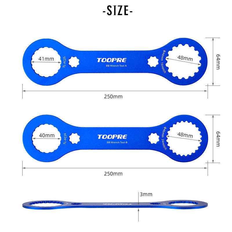 Fiets Trapas Sleutel 44Mm 46Mm 16 24 Notch Installatie Tool Voor BBR60 MT800 MT9100 Xdr Da Chassis reparatie Tool