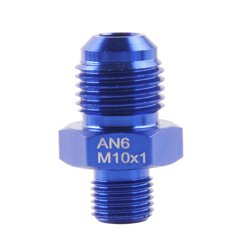 AN6 AN8 AN10 To M10*1.0 M10*1.5 M12/M14/M16/M18*1.5 Thread Straight Fuel Oil Air Hose Fitting Male Adapter Car Auto Accessories: Dark Grey