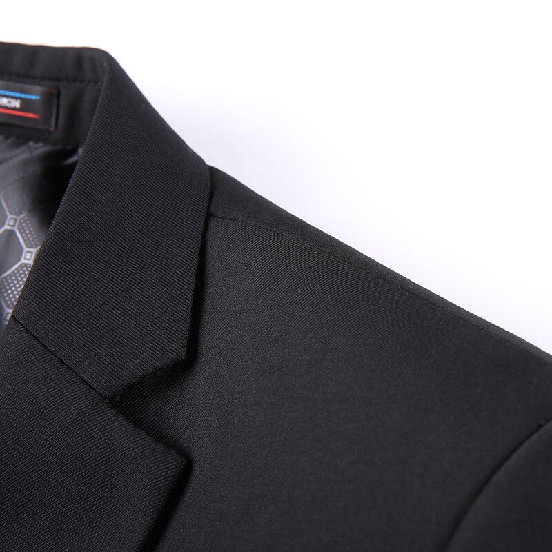 Mannen Twee Knoppen Pakken Slim Fit Gentlemens Mode Pakken Werken Uniform Set Bruidegom Jurk Past FS-117