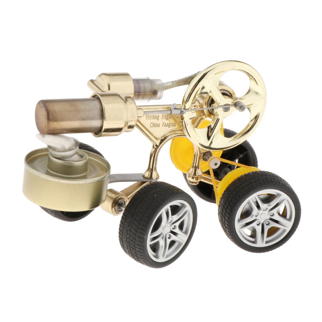 Retro Stirling Car Engine Motor Model Kit Physics Technology Physical Toy