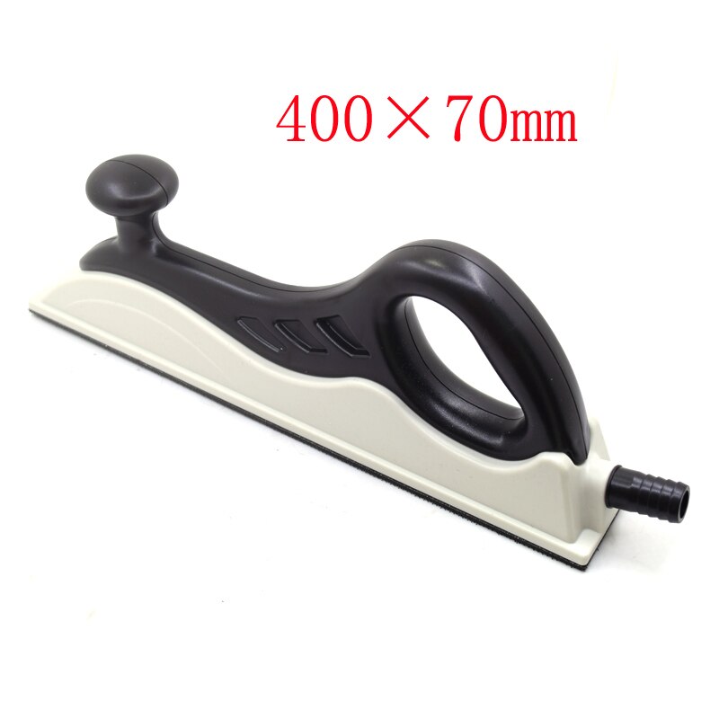 70*400Mm 125Mm Platte Lange Bed Hand Schuurblok Haak Loop Schuren Pad Achterplaat Hookit Stof gratis Stofafzuiging: 1pc  400mm long