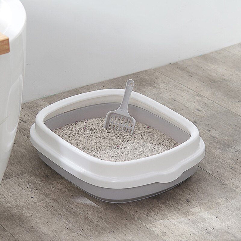 Pet Cats Litter Box Toilet Cleaning House Detachable 3 Color Dog Cat Poop Cleaner Litter SandBox Bedpan with Scooper Pet Toilets