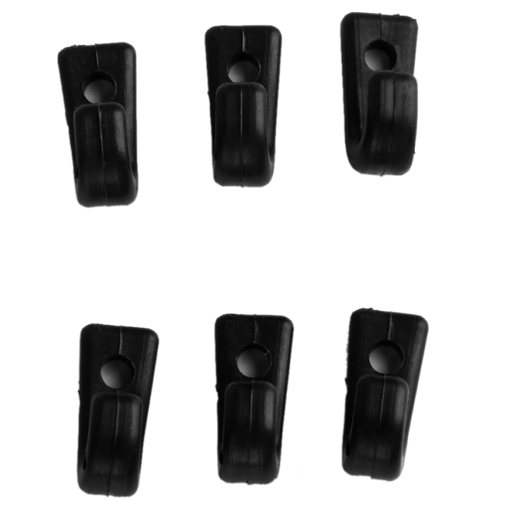 6 Stuks Nylon Sjorren J Haken Rigging Accessoires Voor Boot Kayak Kano Roeien Boten