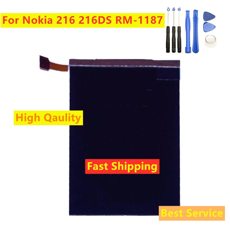 Inner LCD Screen Panel Lens For Nokia 216 216DS RM-1187 RM1187 LCD Display Screen Monitor LCD Panel Replacement