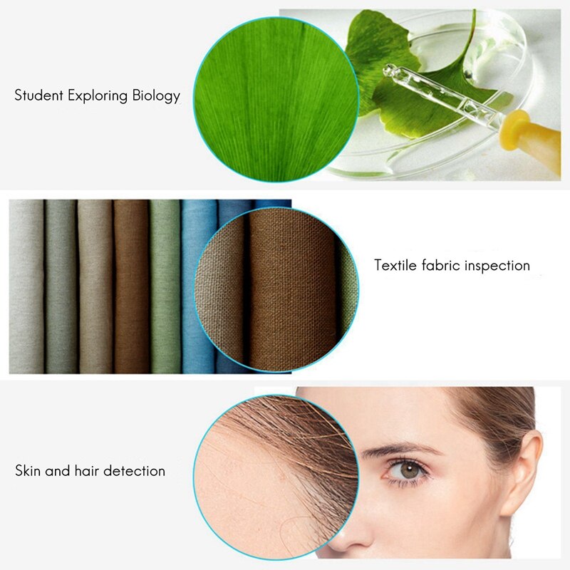 3-In-1 Digital Microscope Mobile Phone Android Computer Student 1000 Times Magnification Home Microscope