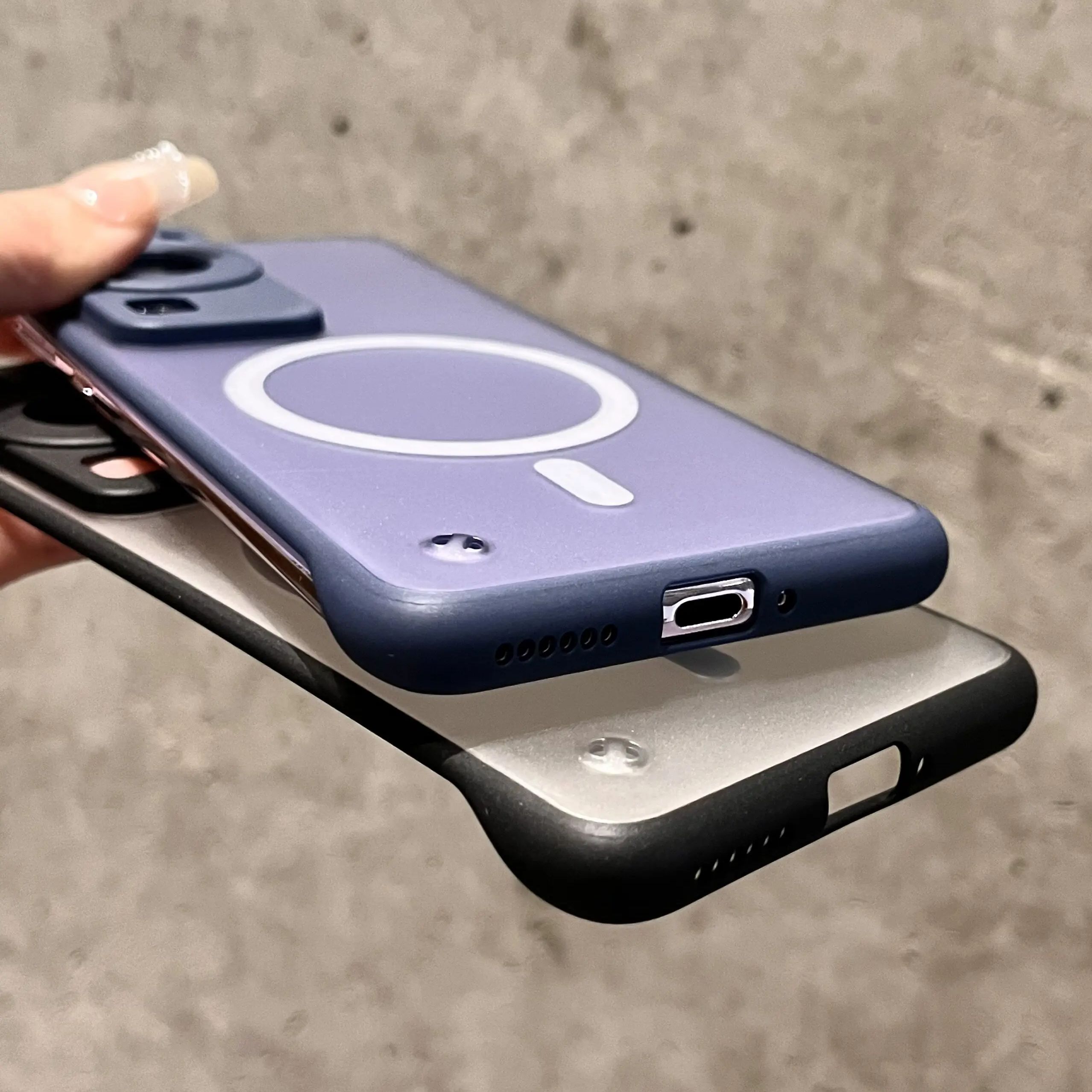 För magsafe ultratunt ramlöst magnetiskt skal för huawei mate 70 60 p70 p60 nova 13 honor 300 200 pro kylande matt hårt skal