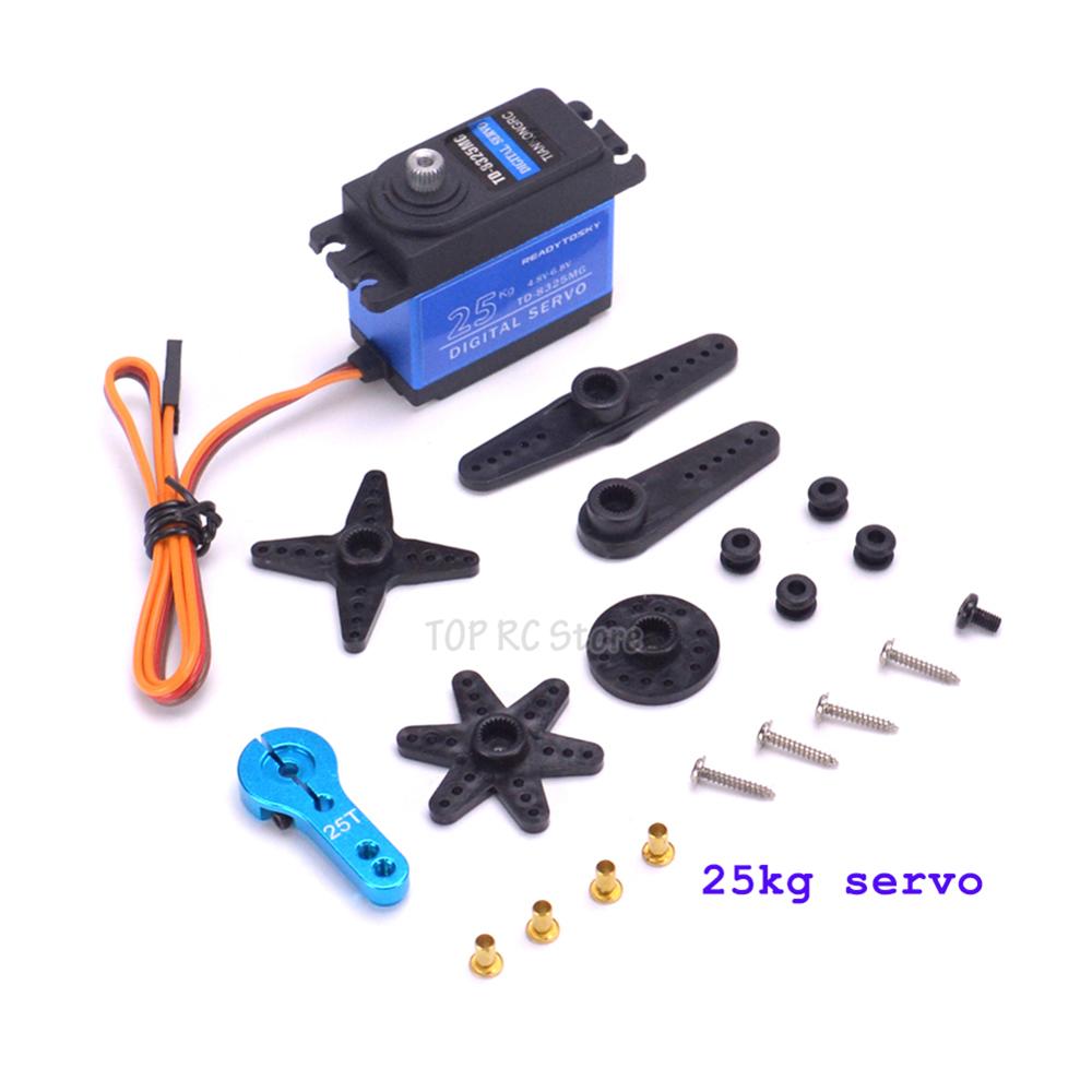 20/25/30KG 35KG 25T Wasserdichte Metall Getriebe Digital Servo Für RC Modelle 180/270/360 Grad aluminium Meta Für RC Auto Crawler