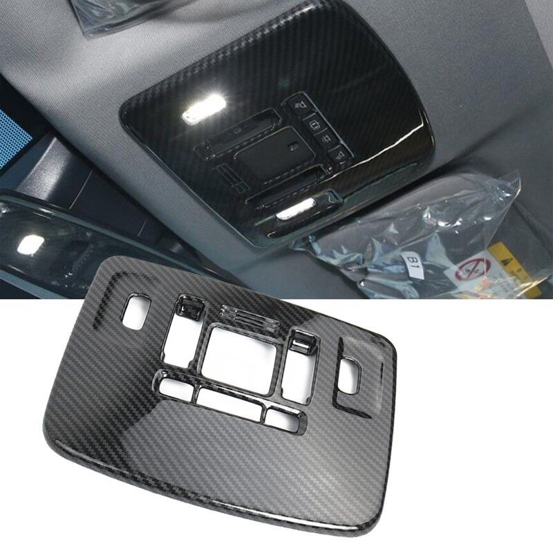 Carbon Fiber Front Reading Lamp Light Frame Cover Trim for Toyota Camry: Default Title