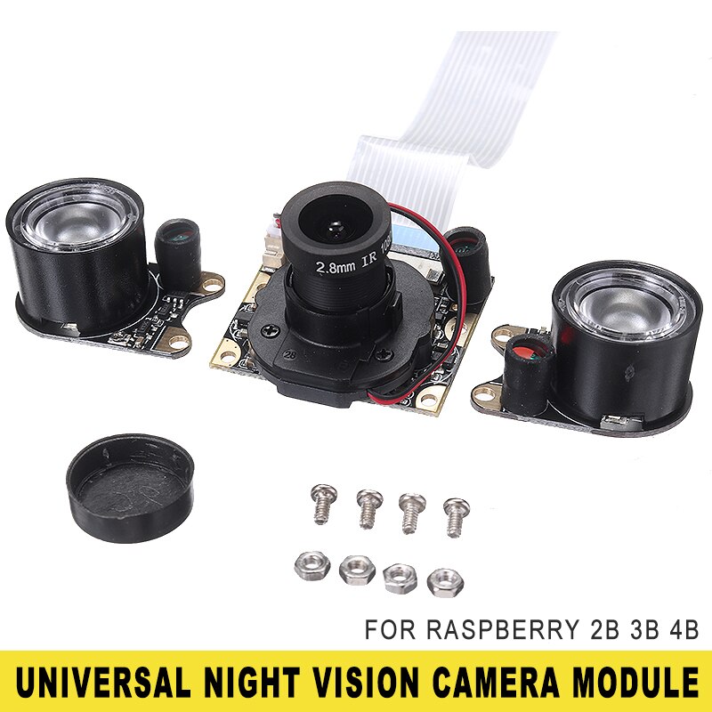POHISK 1pc 5MP 1080P Camera Module Universal IR LED Cameras Modules With 15cm FFC Cable For R-aspberry 2B 3B 4B