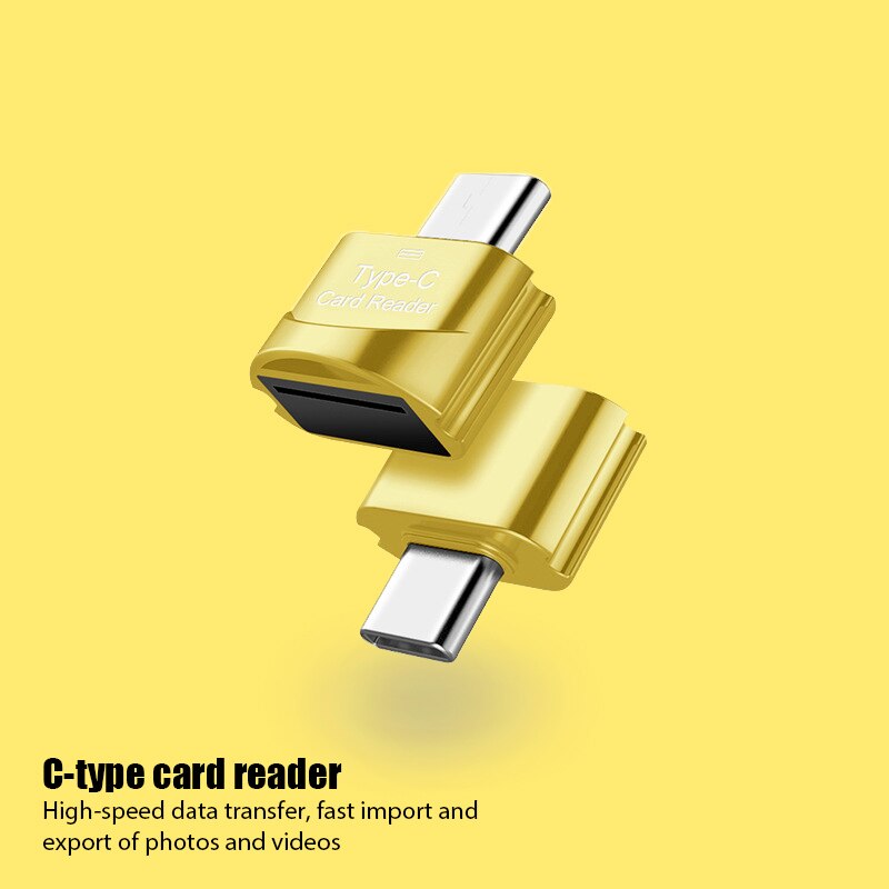 Otg naar type-c micro-sd tf-adapter, slimme geheugenkaartlezer voor samsung en huawei, micro-usb naar type-c micro-sd otg-adapter