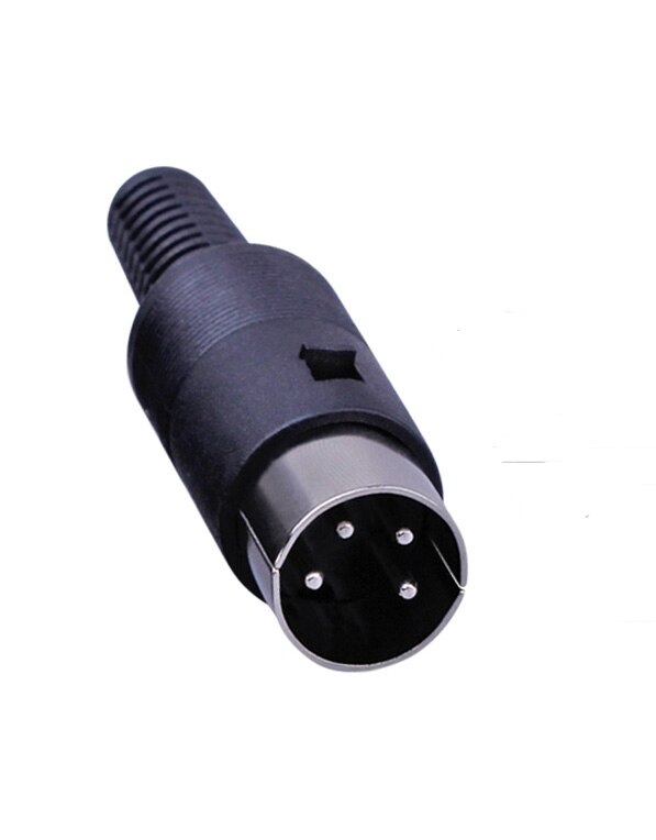 50 stuks 4 Pin 4-Pin 4Pin DIN man Vrouw Plug Connector Kabels soldeerbout DIY Connector met Plastic handvat