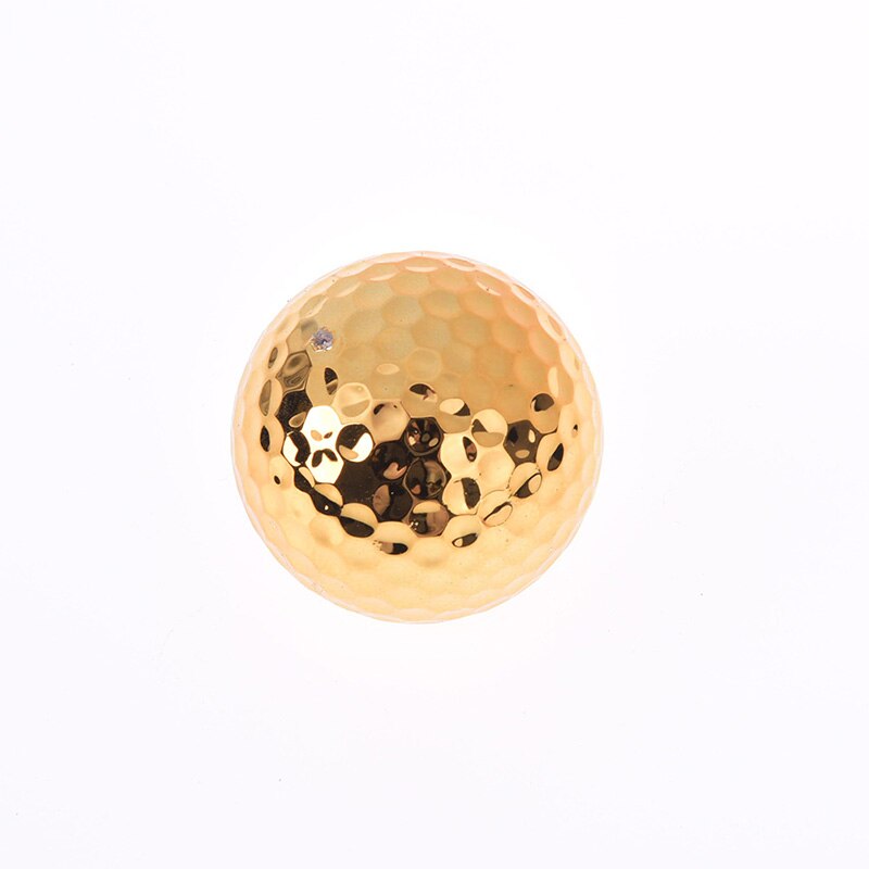 1-2 stk forgyldt golfbold fancy match åbningsmål bedste holdbare konstruktion til sportsbegivenheder dia omkring 42.7mm