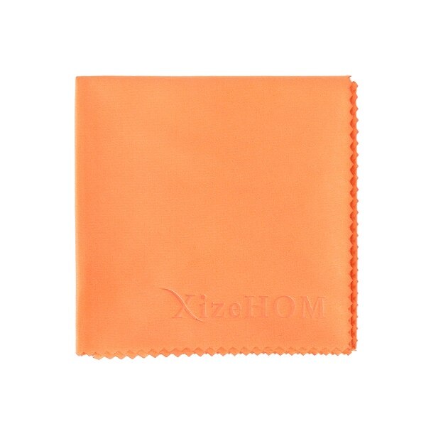 XizeHOM 30*30 cm/2 Stck groß Mikrofaser Reinigung Tücher Kamera Objektiv Auge/Gläser GPS/Computer sauber Wischen Kleidung Reiniger: Orange