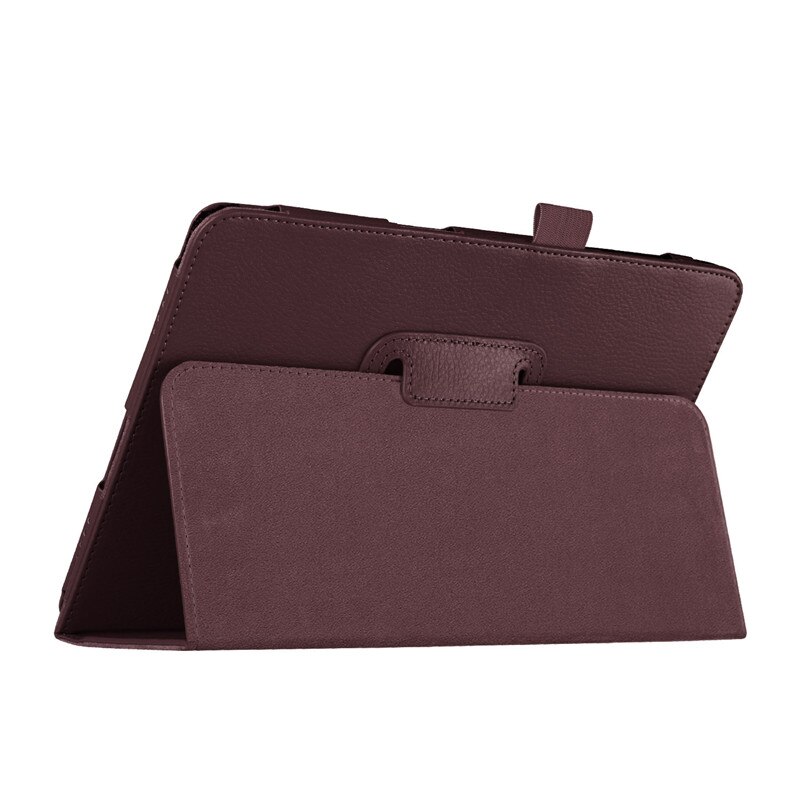 Voor P550 SM-T550 SM-T555 SM-P550 Tablet Case Beugel Flip Stand Leather Cover Voor Samsung Galaxy Tab EEN 9.7 inch T550 t555: Bruin