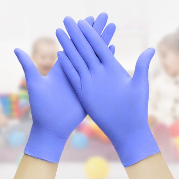 7-14T Kids Gloves Disposable Children Nitrile Gloves Baby Latex PVC Protective Inspection Rubber Baby Mittens FOOD GRADE Nitril: Purple 7-10T